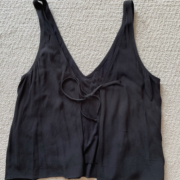 Aritzia | Black Wilfred Free Tie-Back Tank (S) - Picture 4 of 5